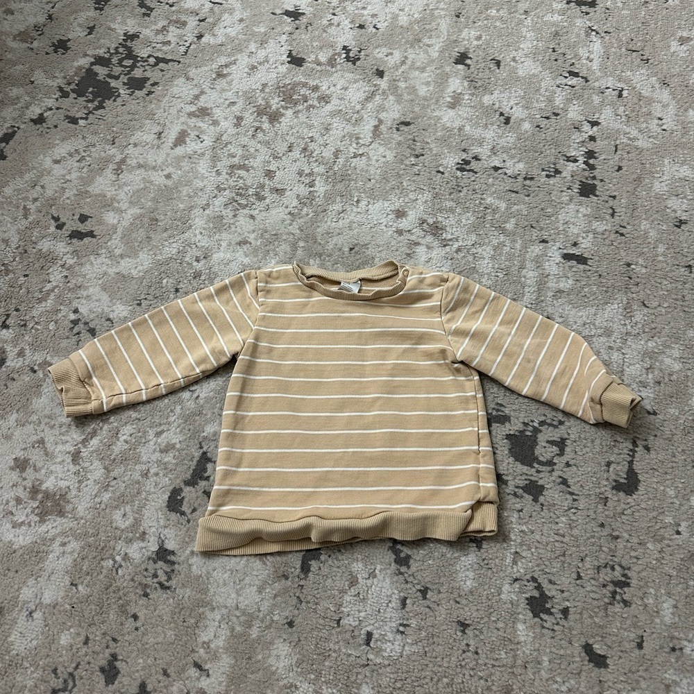 H&M Striped Long Sleeve Pullover Top Size 2T